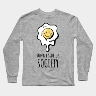 Sunny Side Up Society Runny Smiling Egg Long Sleeve T-Shirt